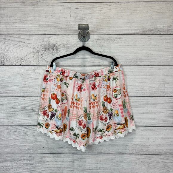 Shein Plus Size Light Pink Summer Fruit Printed 2 Piece Matching Set Size 4XL - Picture 11 of 11